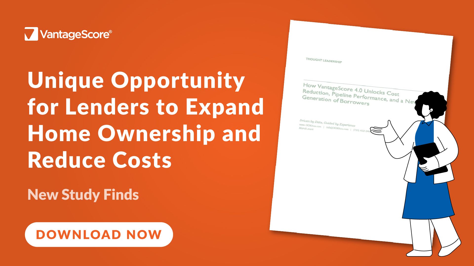 New Study Finds Unique Opportunity for Lenders to Expand Home Ownership and Reduce Costs